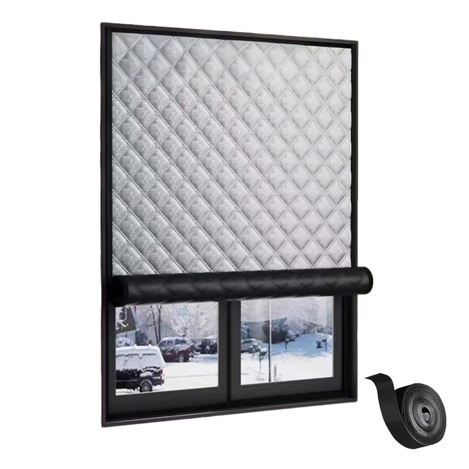 Moustiquaire pour porte d'entrée thermique isolante rideau de fenêtre W140xH100