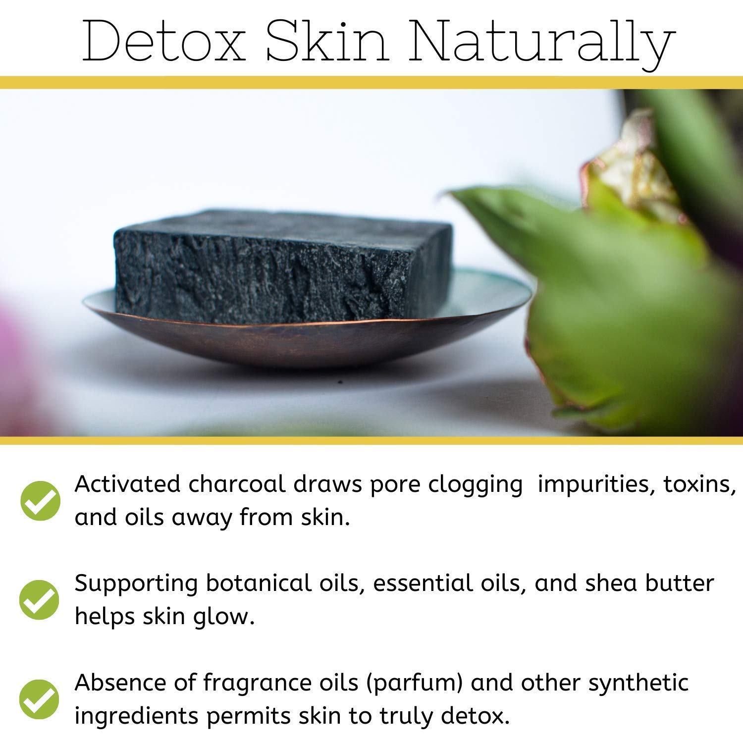 The Yellow Bird Activated Charcoal Soap Bar and Rose Water Facial Toner