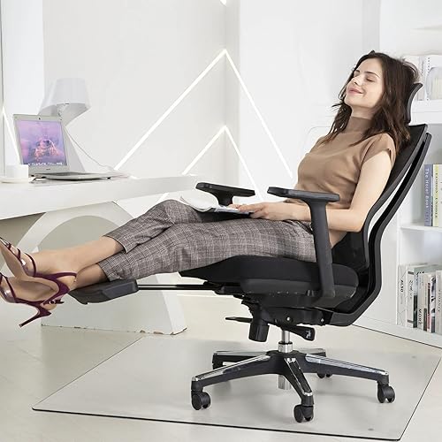 GlasFlength Tapete para silla de oficina de vidrio templado, tapete para silla de oficina, tapete para silla de oficina, tapete para silla de