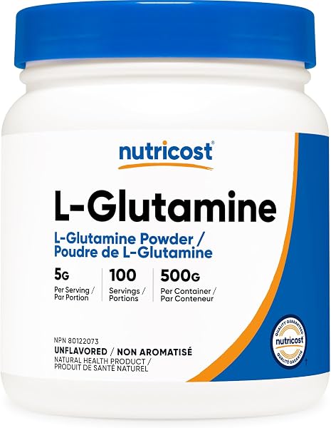 Nutricost L-Glutamine Powder 500g Unflavored