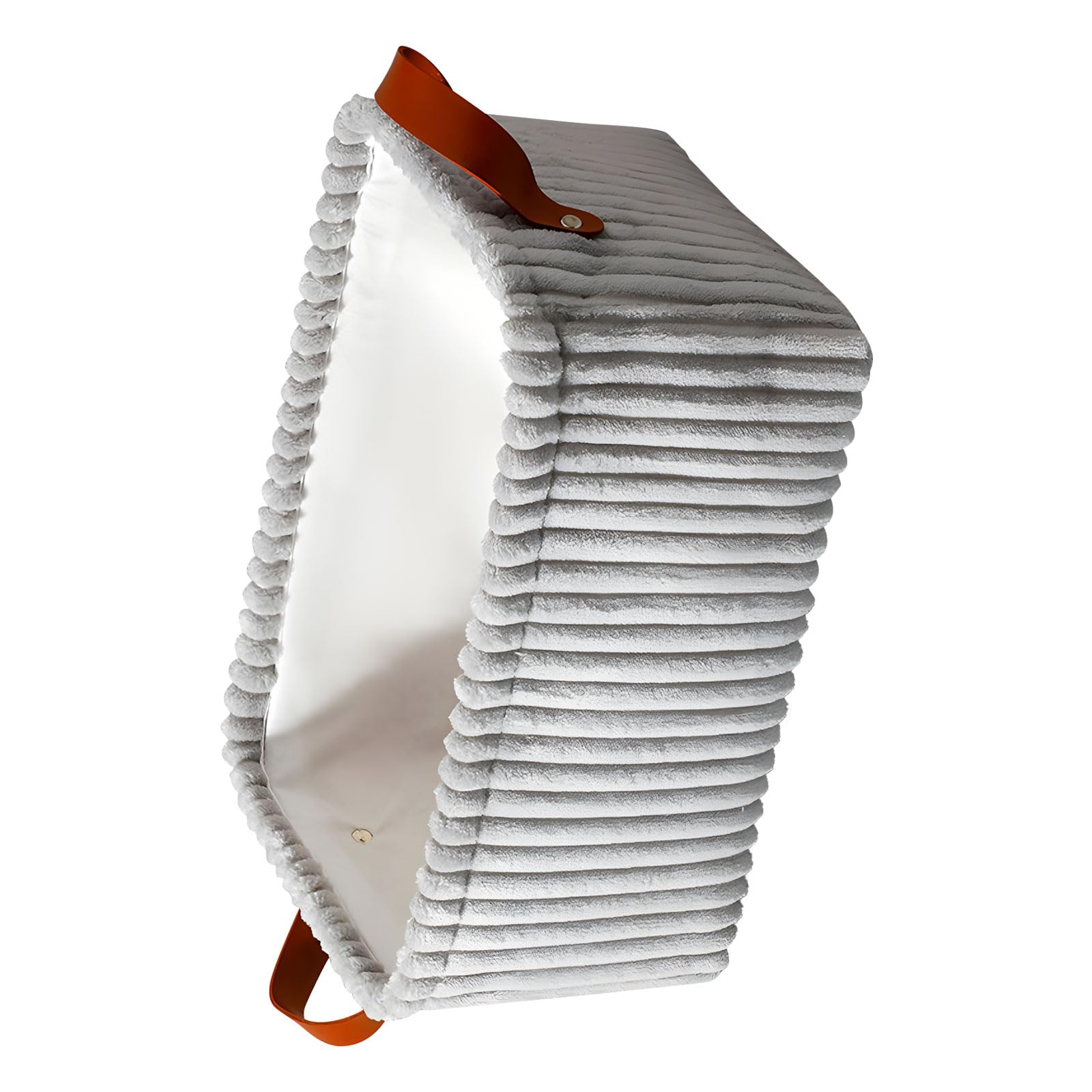 JSGHGDF Space Saving Storage Bin Thickened Flannel for Underwear Room with Reinforced Handle Velutinous Storage Box