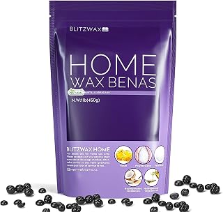 Hard Wax Beads for Hair Removal 1lb Relax Formula Black Cologne Wax Beans for Coarse Hair Brazilian Wax for Bikini, Underarms, Back and Chest Large Refill Waxing beads for Women Men At Home Waxing