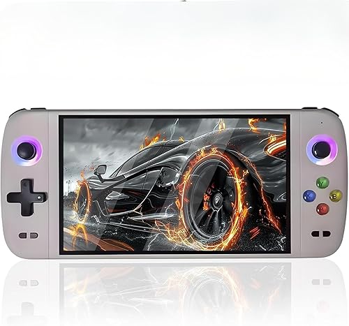 Vista 10 de M27 - Consola de juegos de mano retro, pantalla IPS de 7 pulgadas, portátil para juegos, 128G integrada con 30000 juegos, sistema Linux, más de 30