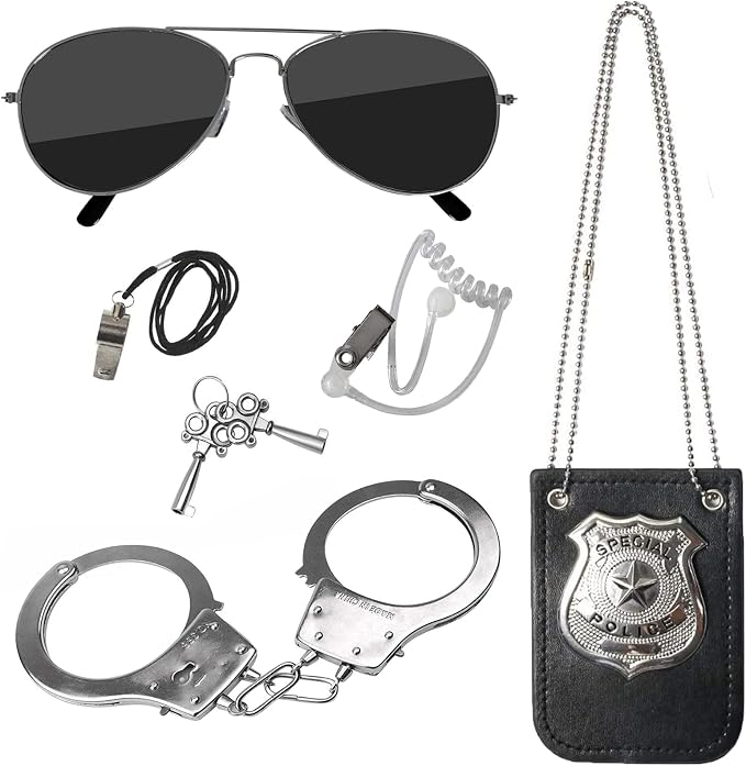 Hifot Set d'Équipement et Accessoires d'Officier de Police (5 Pièces)