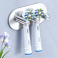 Vista 18 de Soporte para cabezal de cepillo de dientes eléctrico, soportes para cepillos de dientes montados en la pared, organizador adhesivo para cabezal
