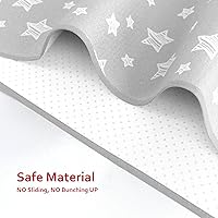 Vista 3 de Tapete antisalpicaduras para debajo de la silla alta, antideslizante, impermeable, tapetes de piso para la hora de comer, lavables, portátiles