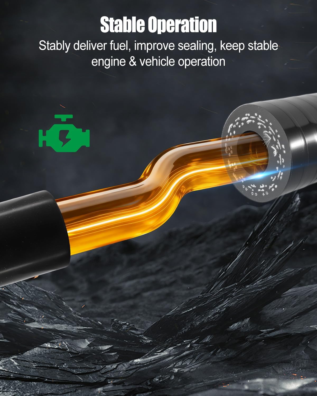 Low Pressure Fuel Line Fit for Deluxe LLY Duramax 2500 3500HD 2004.5-2005 6.6L S Hose Replace 12625277 97321372 97321375 97321374 97321373 94013125