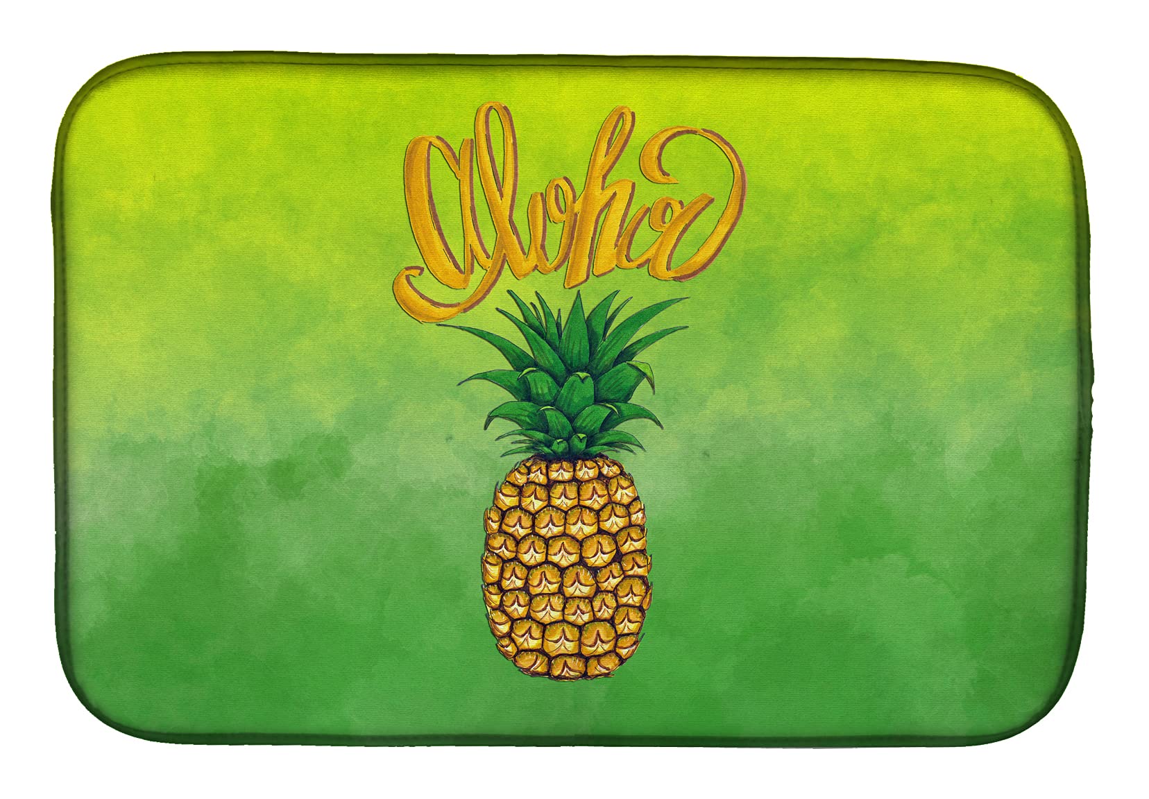 Alfombrilla de cocina Aloha Pineapple Welcome: alegría y orden multicolor en tu fregadero