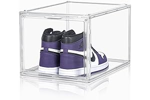 Organize Your Footwear: X-Large Acrylic Clear Shoe Boxes for the Perfect Shoe Display