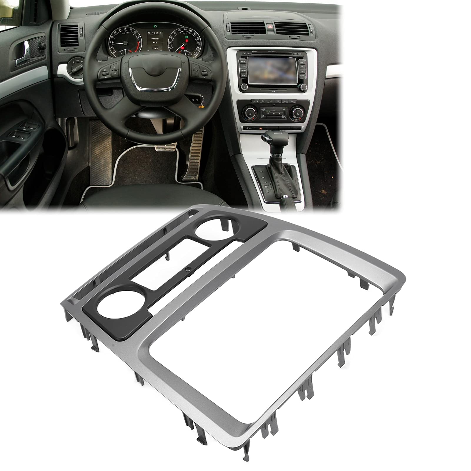 2Din Auto Radio Einbaurahmen, Ersatz für Fahrzeuge 2008-2013, Stereoblende für Tuning, Einbaukit for Autobesitzer und Aftermarket Radio Installation