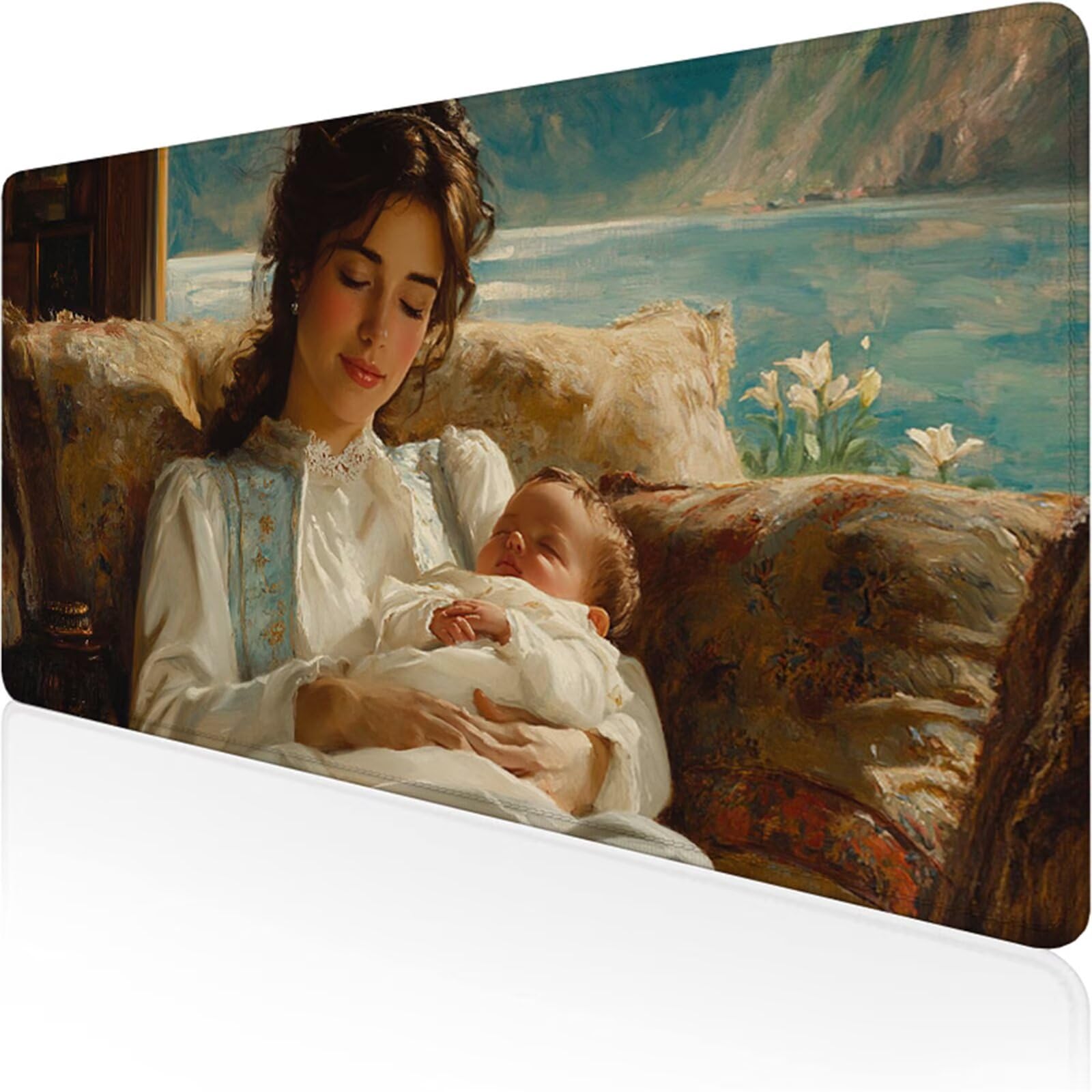 Żółta podkładka pod mysz dla graczy XXL 1400 x 600 x 3 mm, pod ręką biurko kobieta z antypoślizgową i wodoodporną gumową podkładką pod mysz, gładka powierzchnia poprawia precyzję i szybkość D1-719