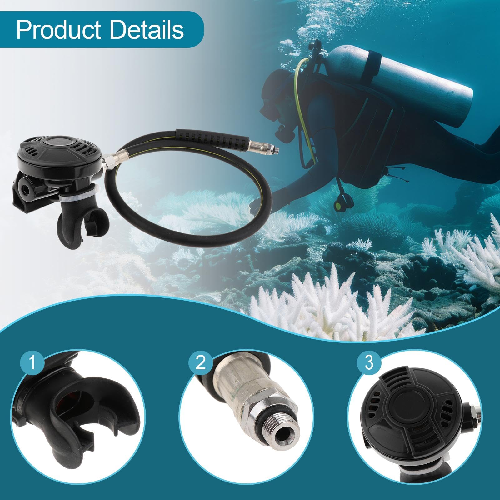 Détendeur de Plongée 2e étage. Détendeur 2e étage. Accessoires de Plongée Outdoor.