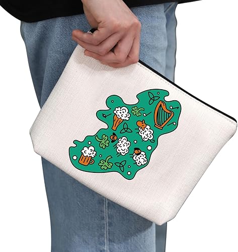 Miniatura 2 de G2TUP Irlanda Amante Regalo Irlanda País Maquillaje Bolsa Irlanda Viaje Cosméticos Bolsa Irlanda Recuerdo Regalo Irlanda Viaje Regalo, Irlanda País