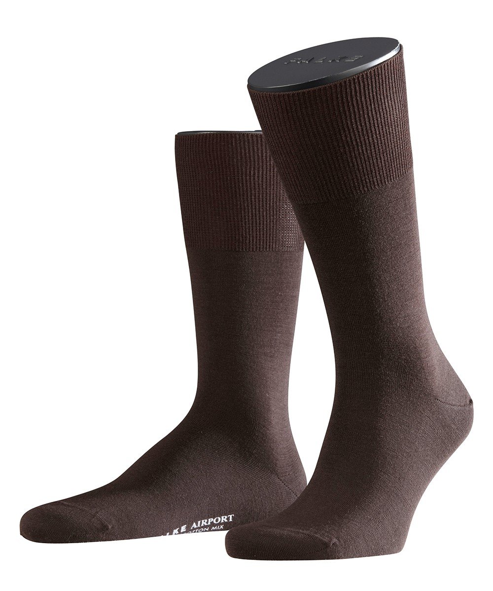 FALKE Herren Socken Airport, mit Merinowolle und Baumwolle, Business Socken zum Anzug, 1er Pack