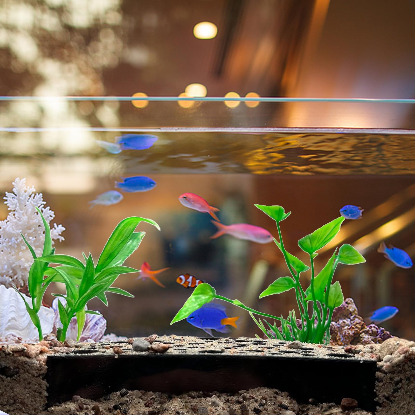 2 Pezzi Nascondigli Gamberetti Creativi, Accessori Acquari Deco, Acquario Tunnel Sotterraneo Semicerchio, Acquario Tunnel, Adatto per Pesci, Gamberetti e Altre Creature Acquatiche (Nero)