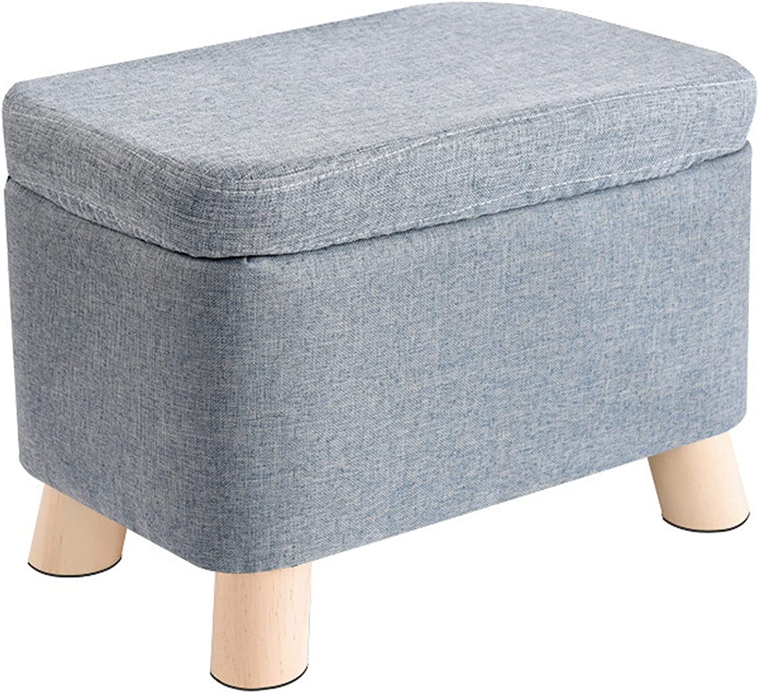 Repose-pieds multifonction en tissu avec assise rembourrée confortable