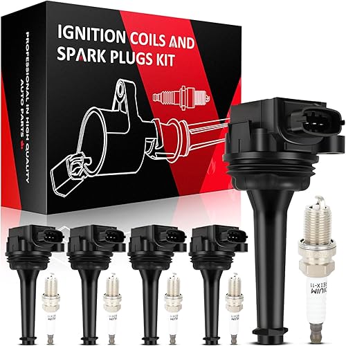 Vista 1924 de SCITOO 1 bobinas de encendido con 4 bujías de iridio para Chevrolet 2011-2015 Cruze 1.4L 2016 Cruze Limited 1.4L 2012-2020 Sonic 1.4L 2013-2021 Trax