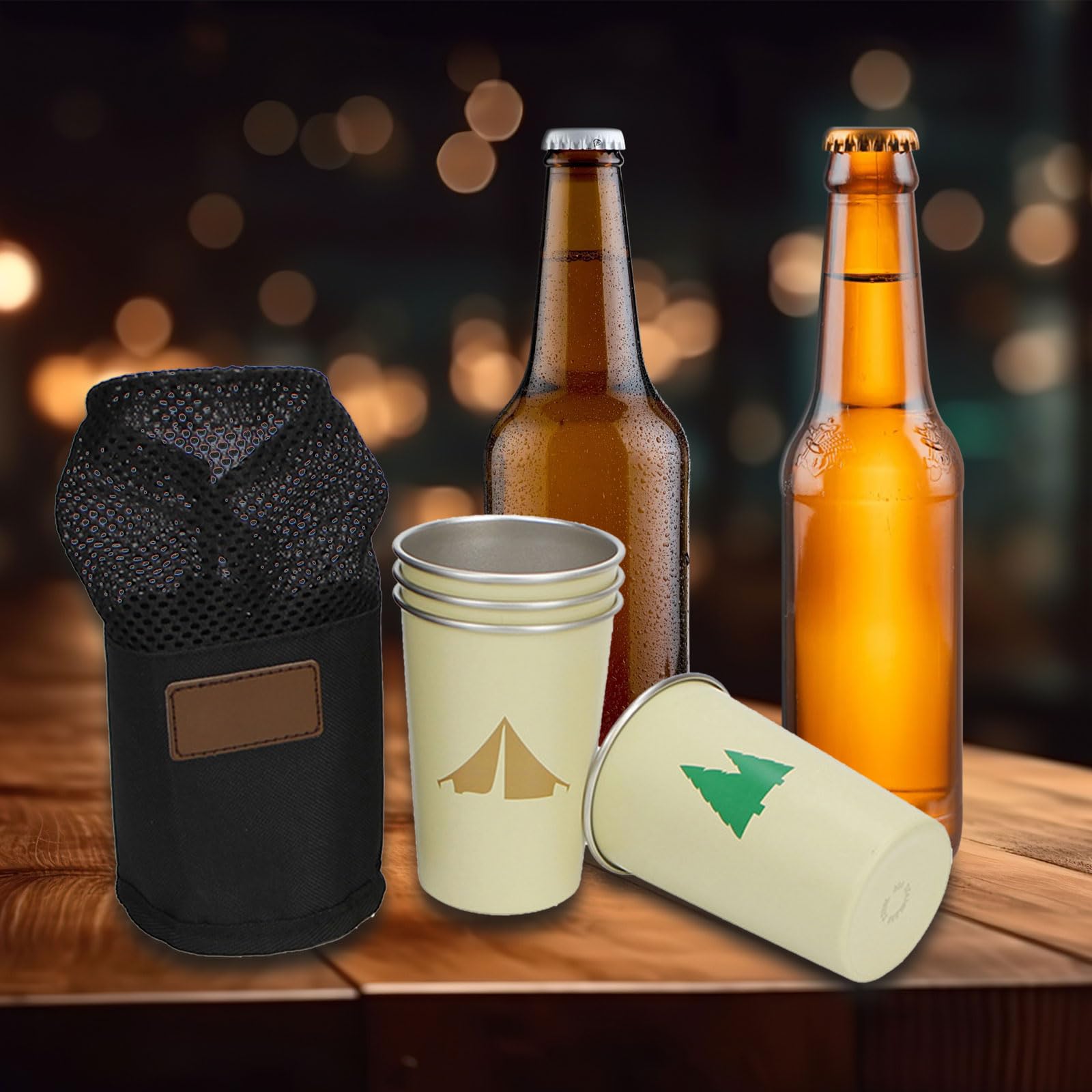 Generisch 350 ml Edelstahl Trinkbecher für Outdoor Reisen