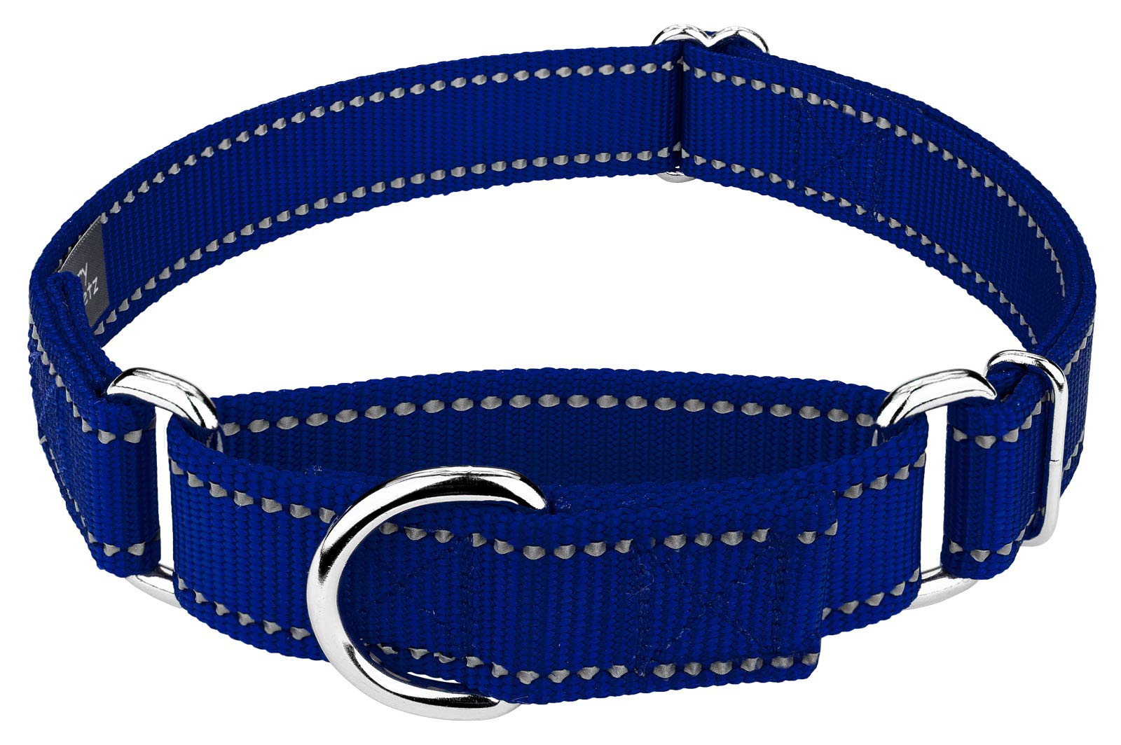 Country Brook PetzRoyal Blue Reflective Nylon Martingale Dog Collar - Extra Large