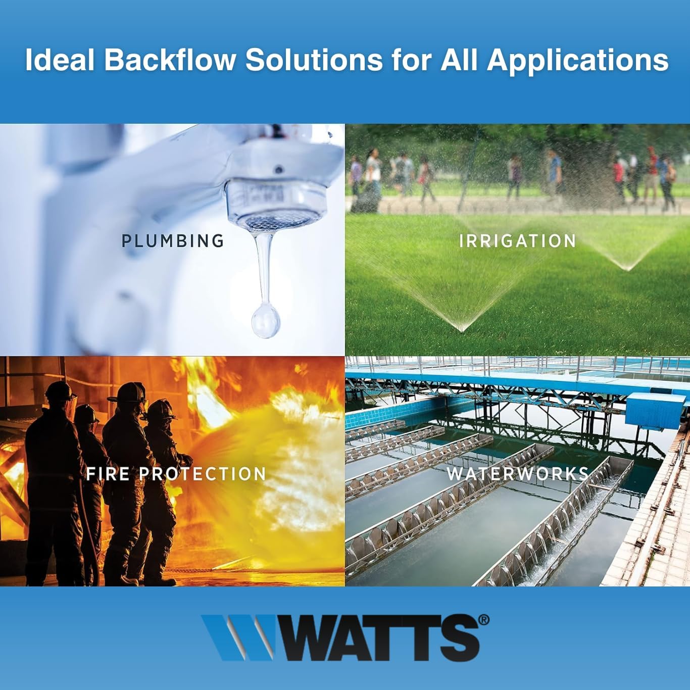 Lähivõte view of the integrated flood sensor on the backflow preventer