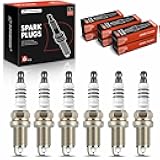 A-Premium Iridium Platinum Spark Plugs (Pack of 6) Compatible with Ram 1500, Dakota & Jeep Grand Cherokee WK, Commander XK & Dodge Ram 1500 Van/2500 Van, Durango, Nitro & Acura TL