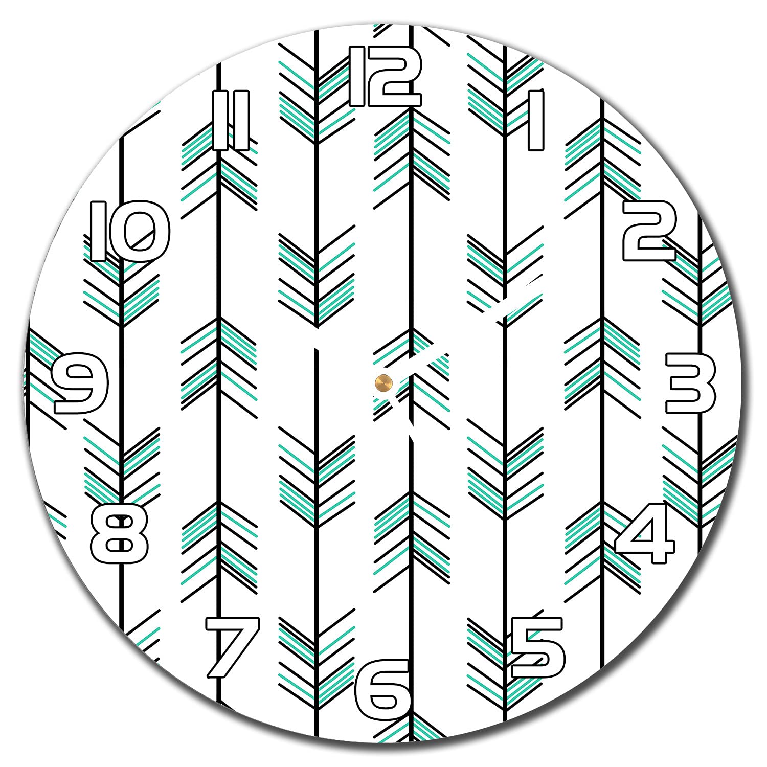 Horloge en verre de cuisine lisible de 30 cm pour lire l'heure sans effort