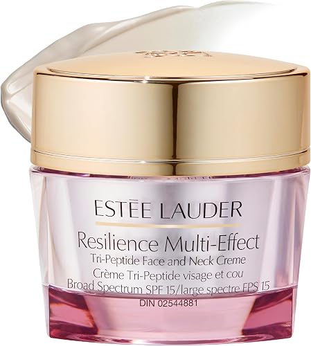 Estée Lauder Resilience Multi-Effect Tri-Peptide Face and Neck Moisturizer with SPF 15 for Normal/Combination Skin | Plumping & Anti-Aging | Firming Cream, 2.5 Ounce