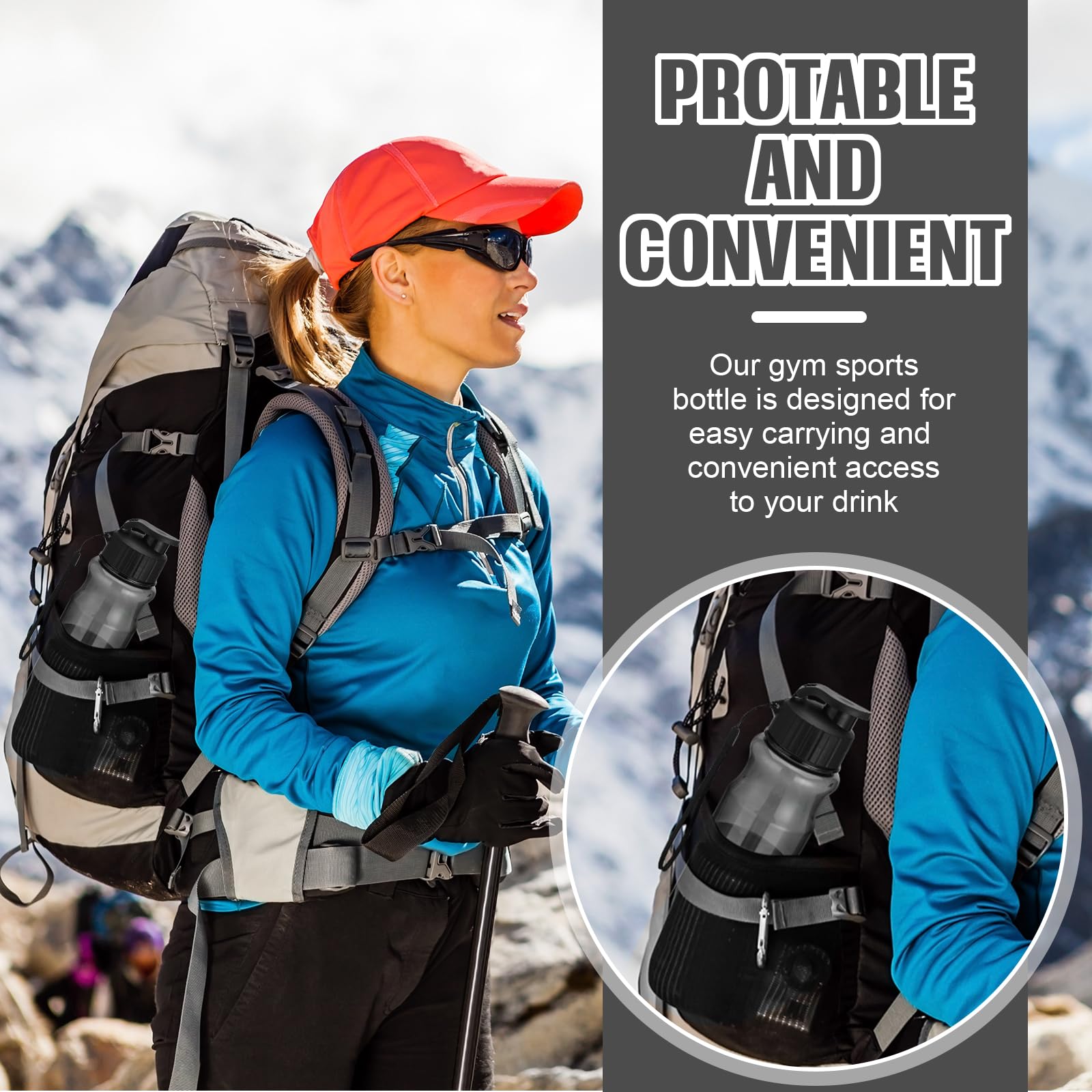 20x 500ml Trinkflaschen Aus Kunststoff - BPA-frei Mit Tragegriff & Klappdeckel