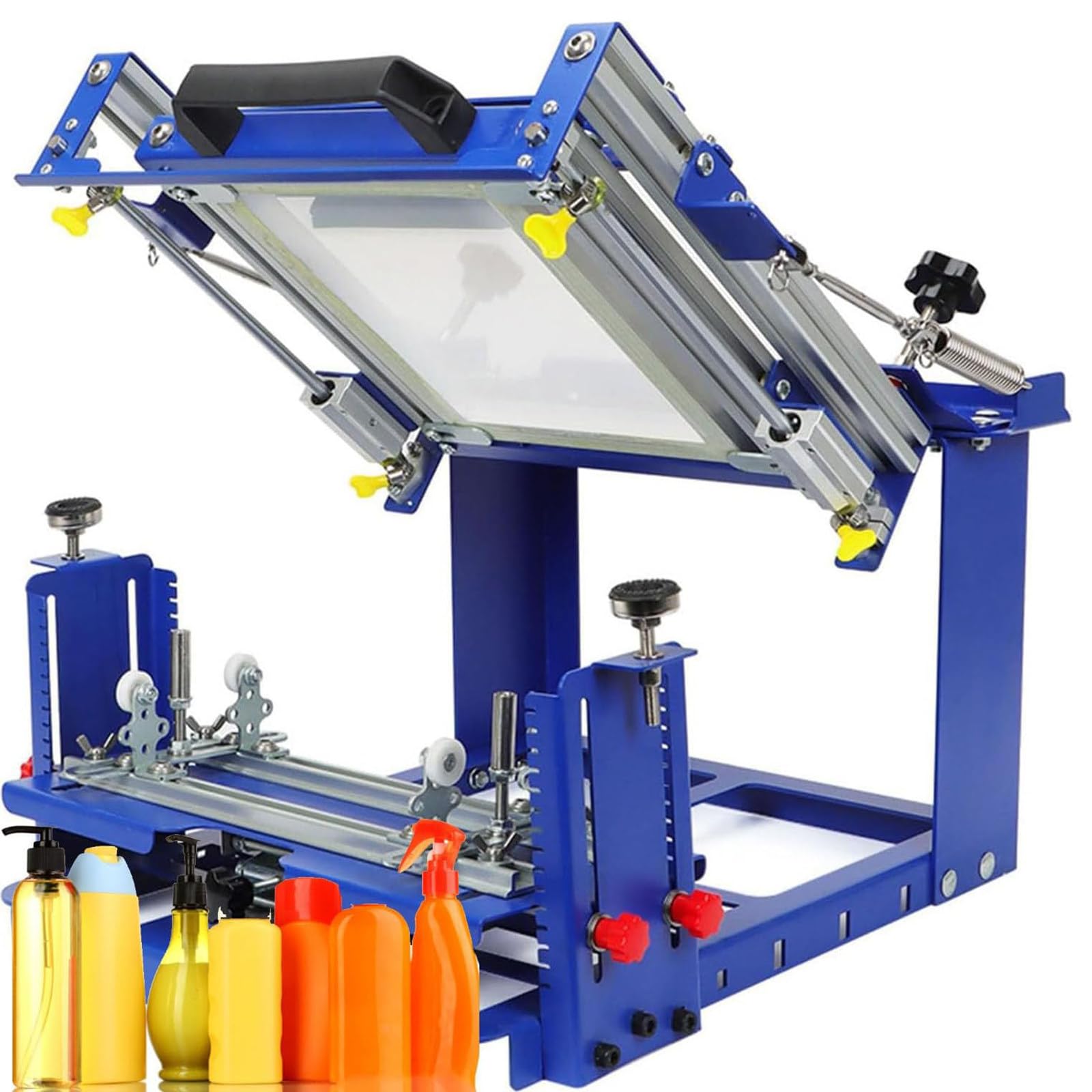 Impresora serigráfica de Superficie Curva para artículos cilíndricos y cónicos, Capacidad de 170 mm/6,7", alineación precisa.