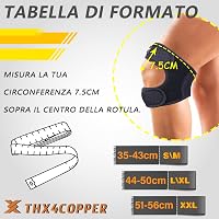 Thx4COPPER Dupla Patella Kompressziós Térdmerevítő Fájdalomcsillapítás Futáshoz 3