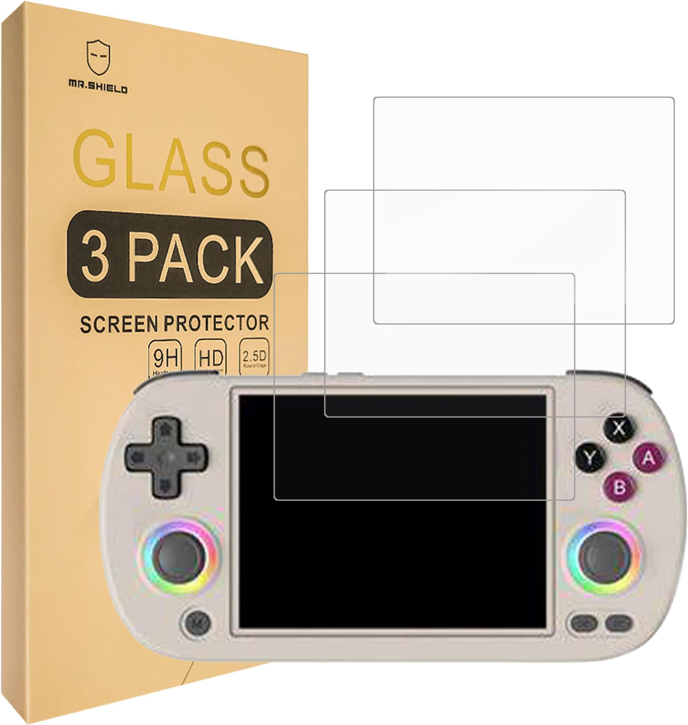 Screen Protector compatible with Anbernic RG40XX H [Tempered Glass] [3-PACK] [Japan Glass with 9H Hardness]