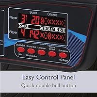 Vista 14 de Viper Orion Electronic Dartboard, 15.5 in Regulation Target, 43 Games, Dual LCD Displays, 8 Players, 6 Darts Included, Black