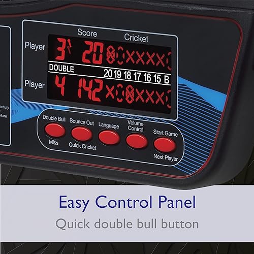 Miniatura 14 de Viper Orion Electronic Dartboard, 15.5 in Regulation Target, 43 Games, Dual LCD Displays, 8 Players, 6 Darts Included, Black