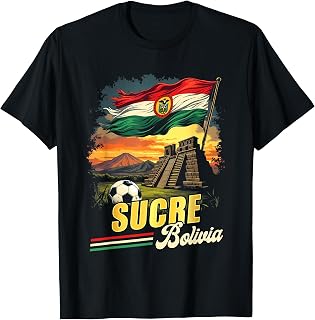Sucre Bolivia Souvenir Bolivian Flag T-Shirt