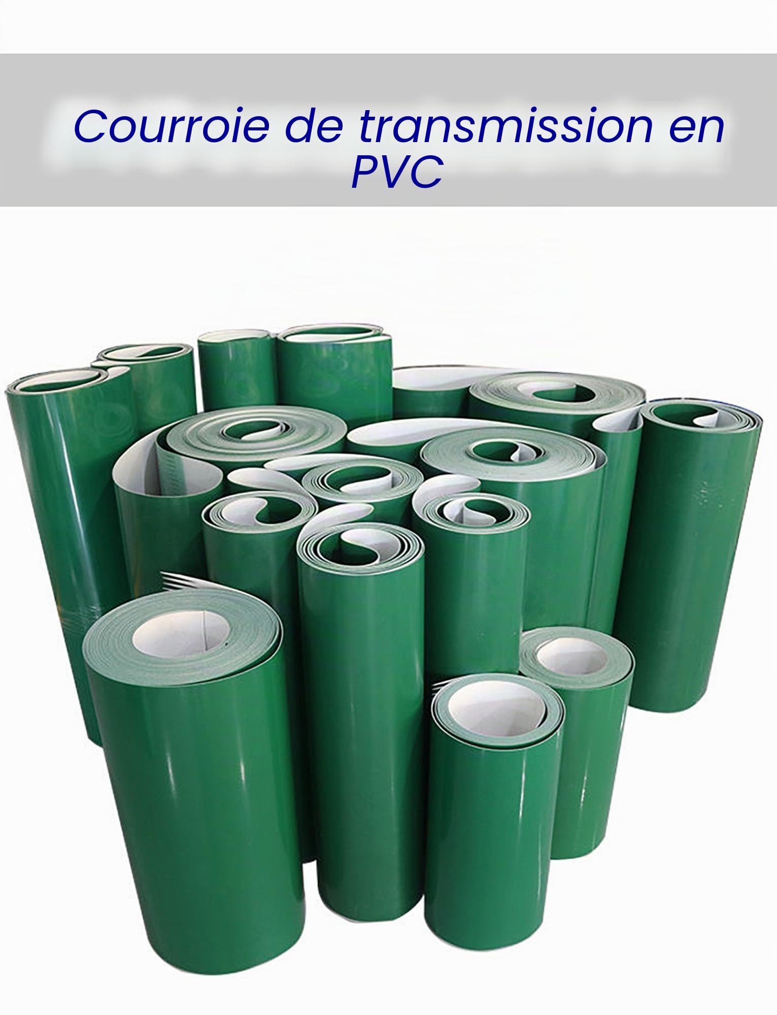 Bande transporteuse en PVC résistante à l'usure, largeur 35 cm/45 cm/50 cm, bande transporteuse de transmission verte, bande transporteuse industrielle, bande transporteuse de remplacement de bureau e