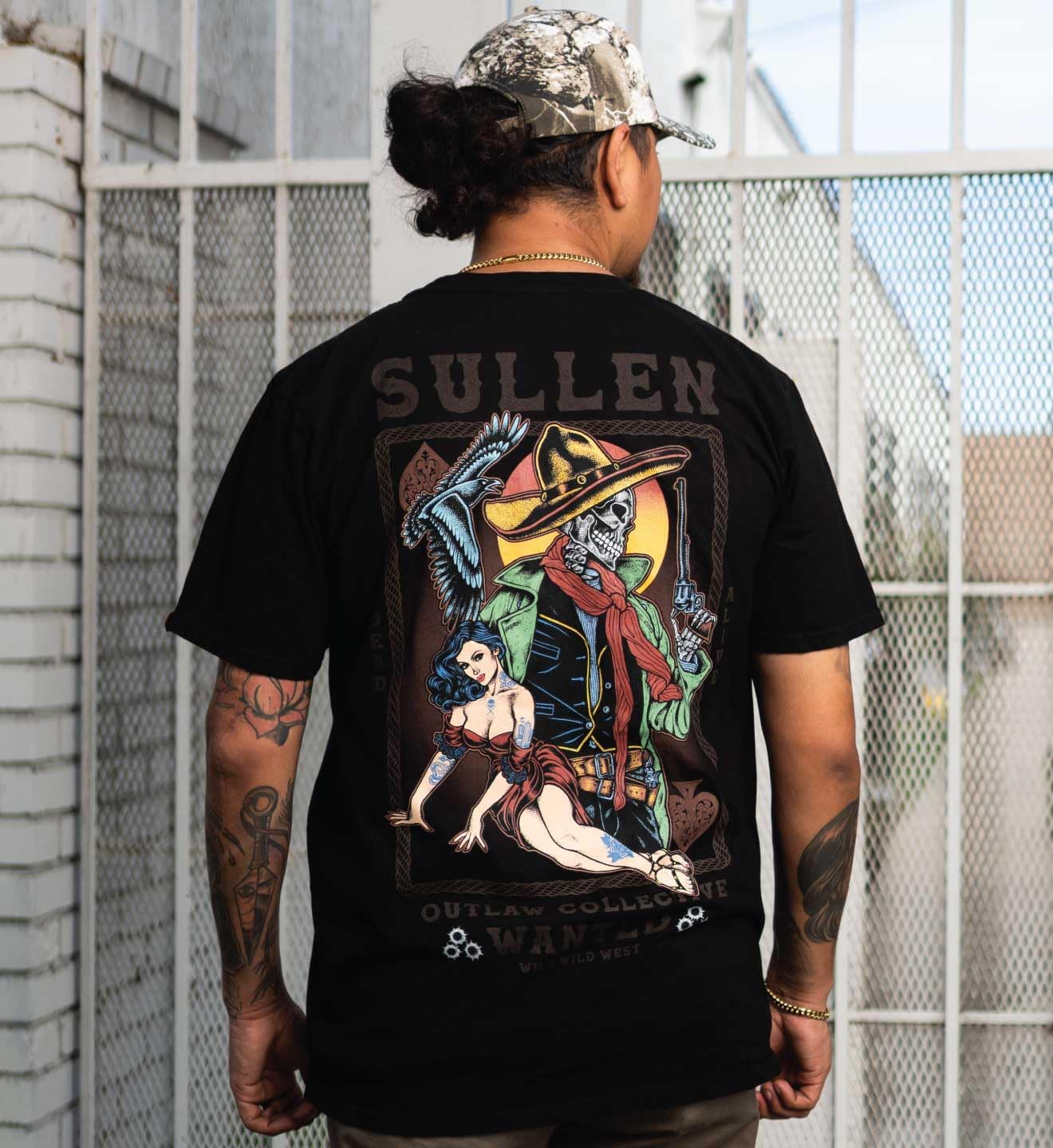 Sullen Men's Desperado Banditos De Arte Capsule Tattoo Lifestyle Graphic Premium Short Sleeve Tee