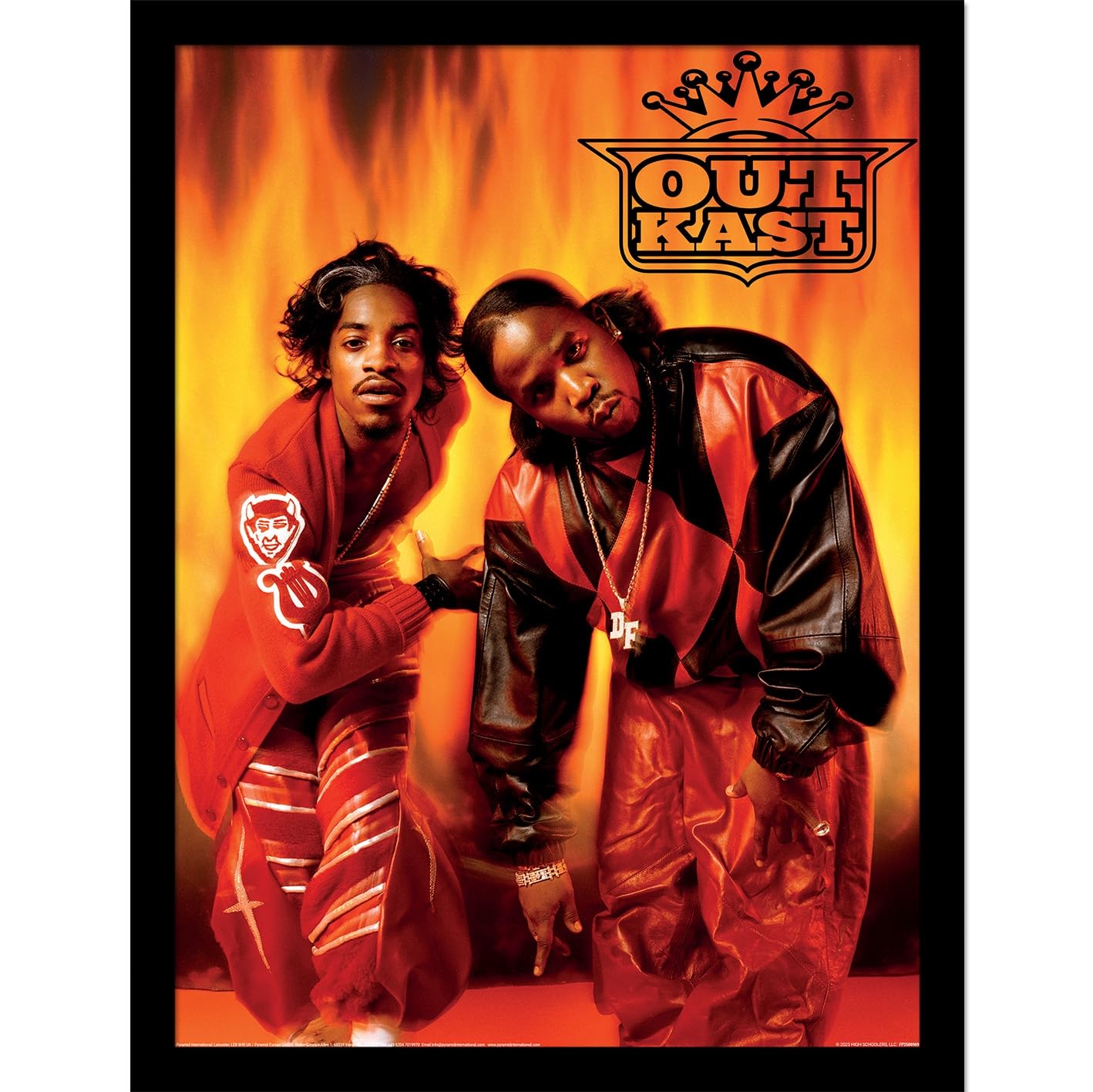 Pyramid International Outkast (Fire) 30cm x 40cm Framed Collector Print One Size