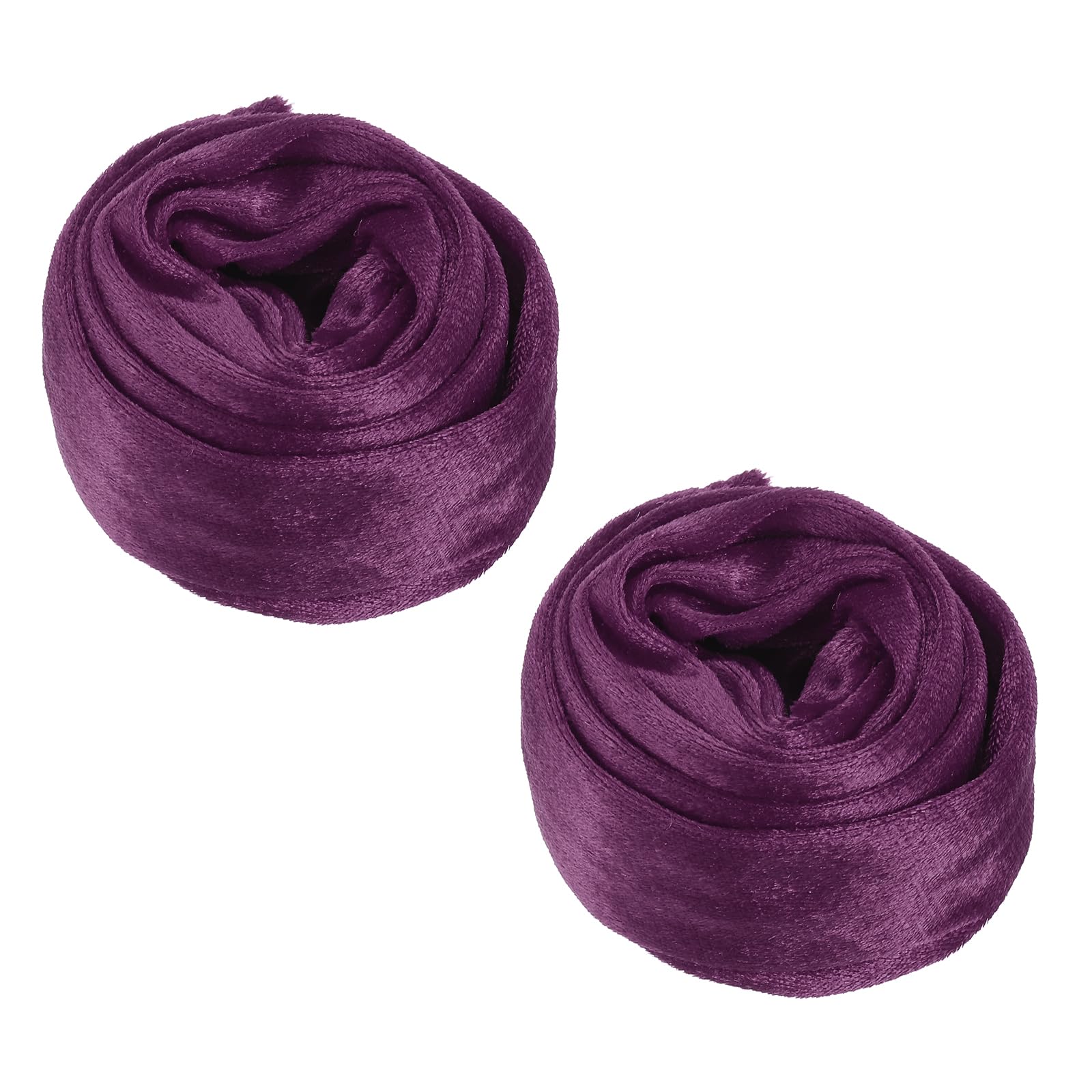 PATIKIL 3.3ft Chandelier Chain Cord Cover, 2 Pcs Velvet Cloth Fabric Chain Sleeve Decorative Cord Covers for Chandelier Wires Swing Cable, Zipper Style, Purple