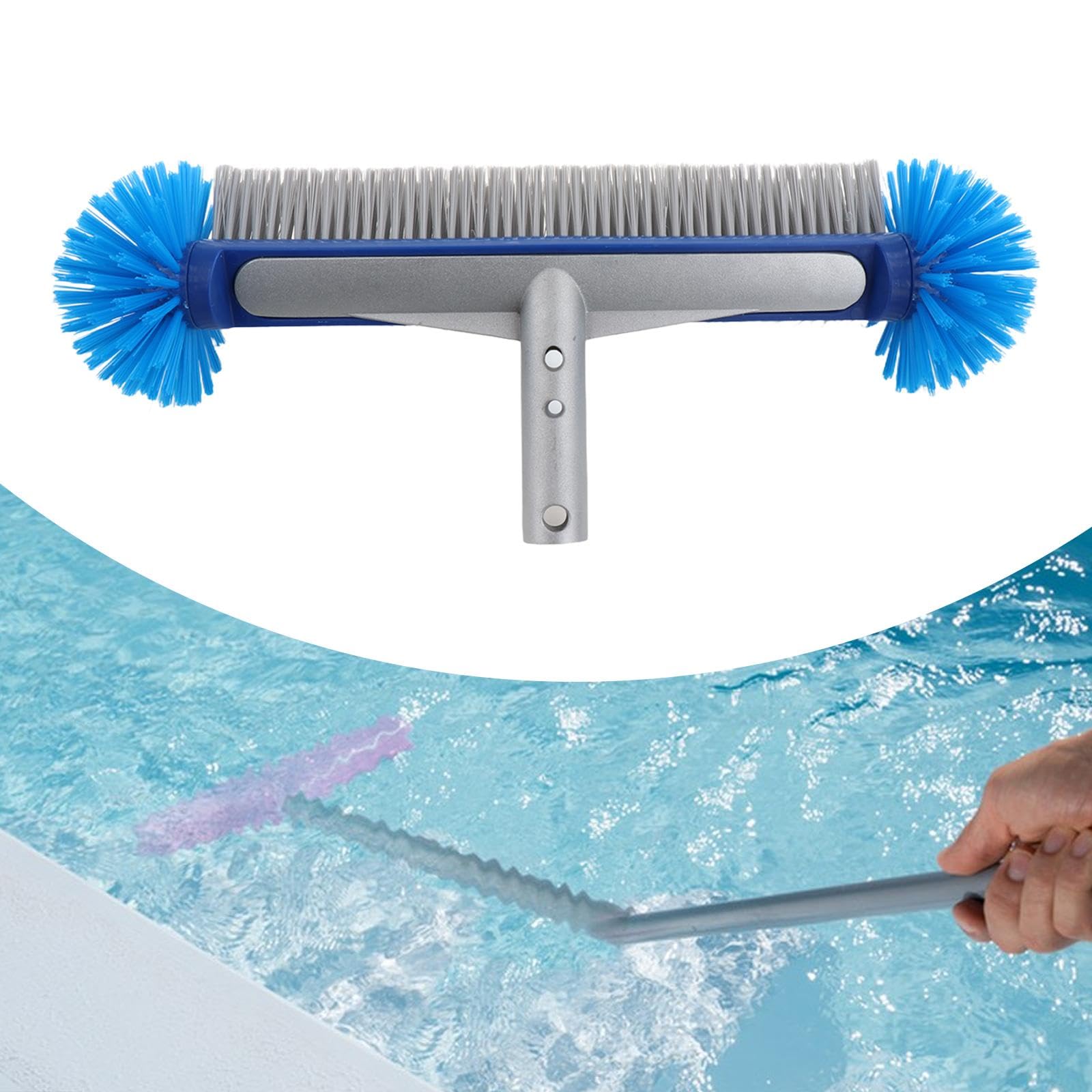 Cepillo para Fregar Piscinas, Multifunción, Práctico Y Resistente para Suelos Y Paredes de Hoteles.