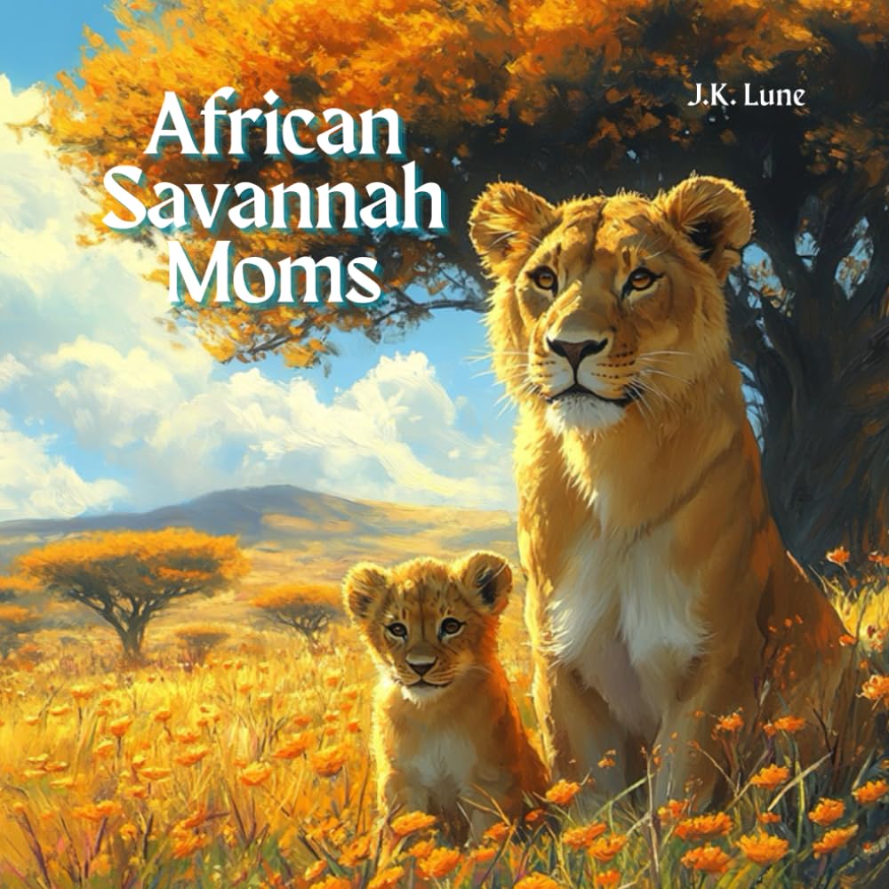 African Savannah Moms: A Beautifully Illustrated Children's Book About Animal Moms, African Savannah Animals, and Wildlife