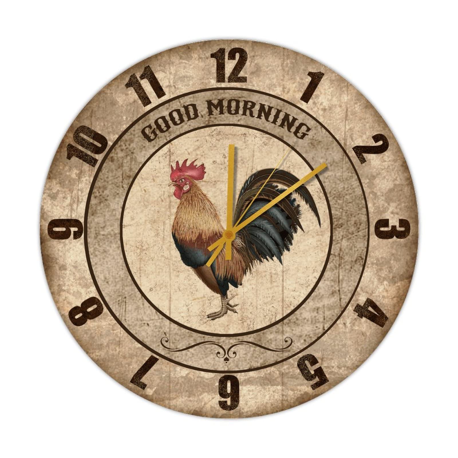 Horloge coq sans tic-tac en bois vintage pour retrouver le sommeil en chambre