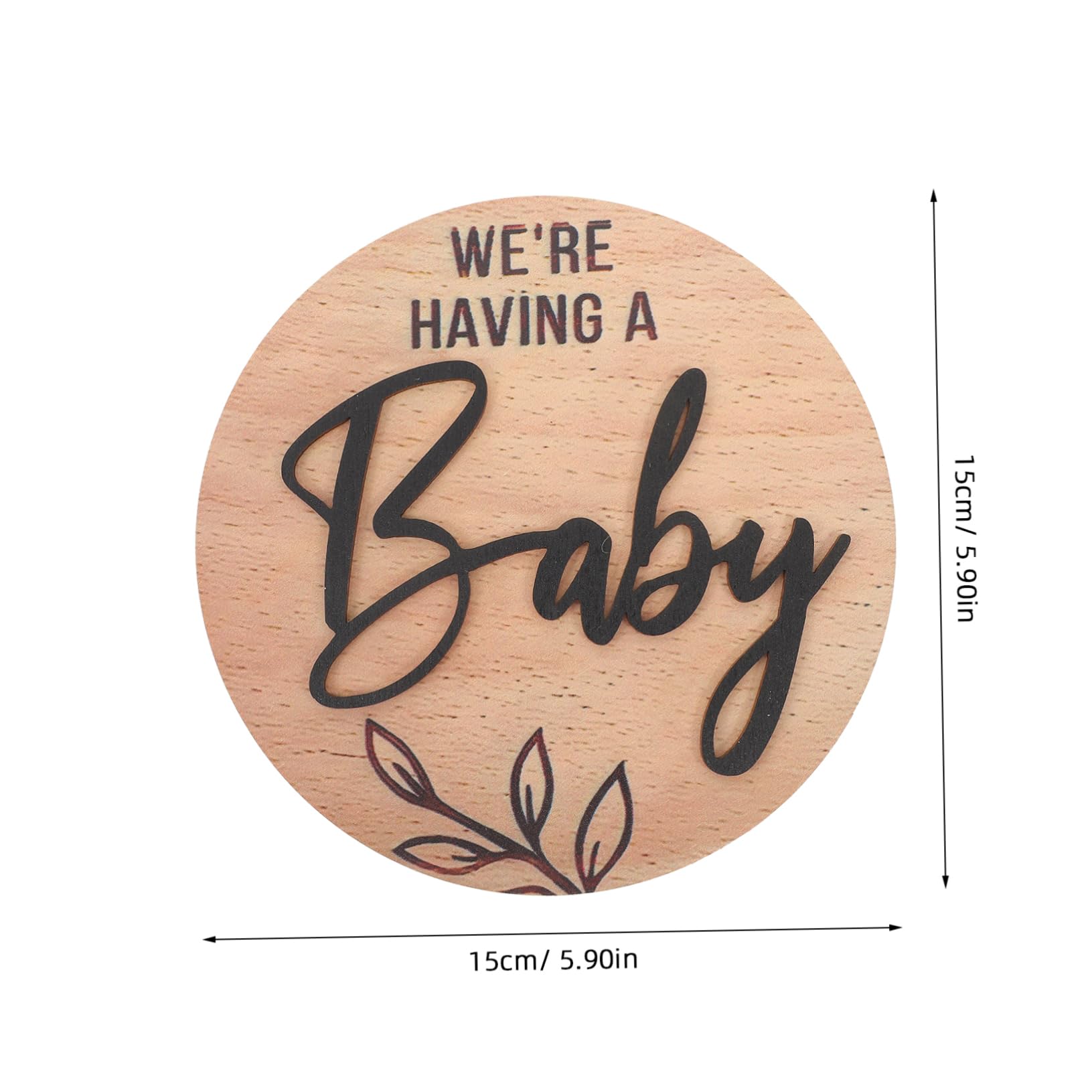 SUPVOX Birth Announcement Sign Sign Wood Medal Souvenir Milestone Decor Safe Milestone