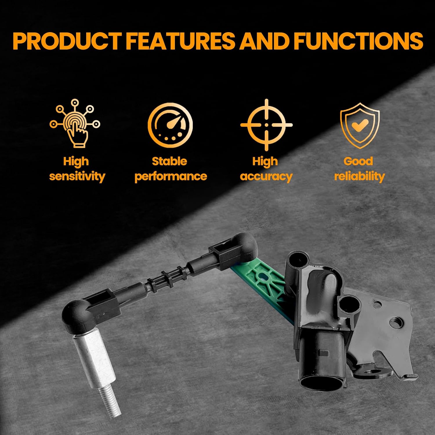 MILLISEC Front Left Suspension Ride Height Level Sensor Compatible with 2012-2018 A6 A8 S6 S7 S8 Car Height Sensor OE Replace# 4H0941285G, GRA094, DE4H94125A