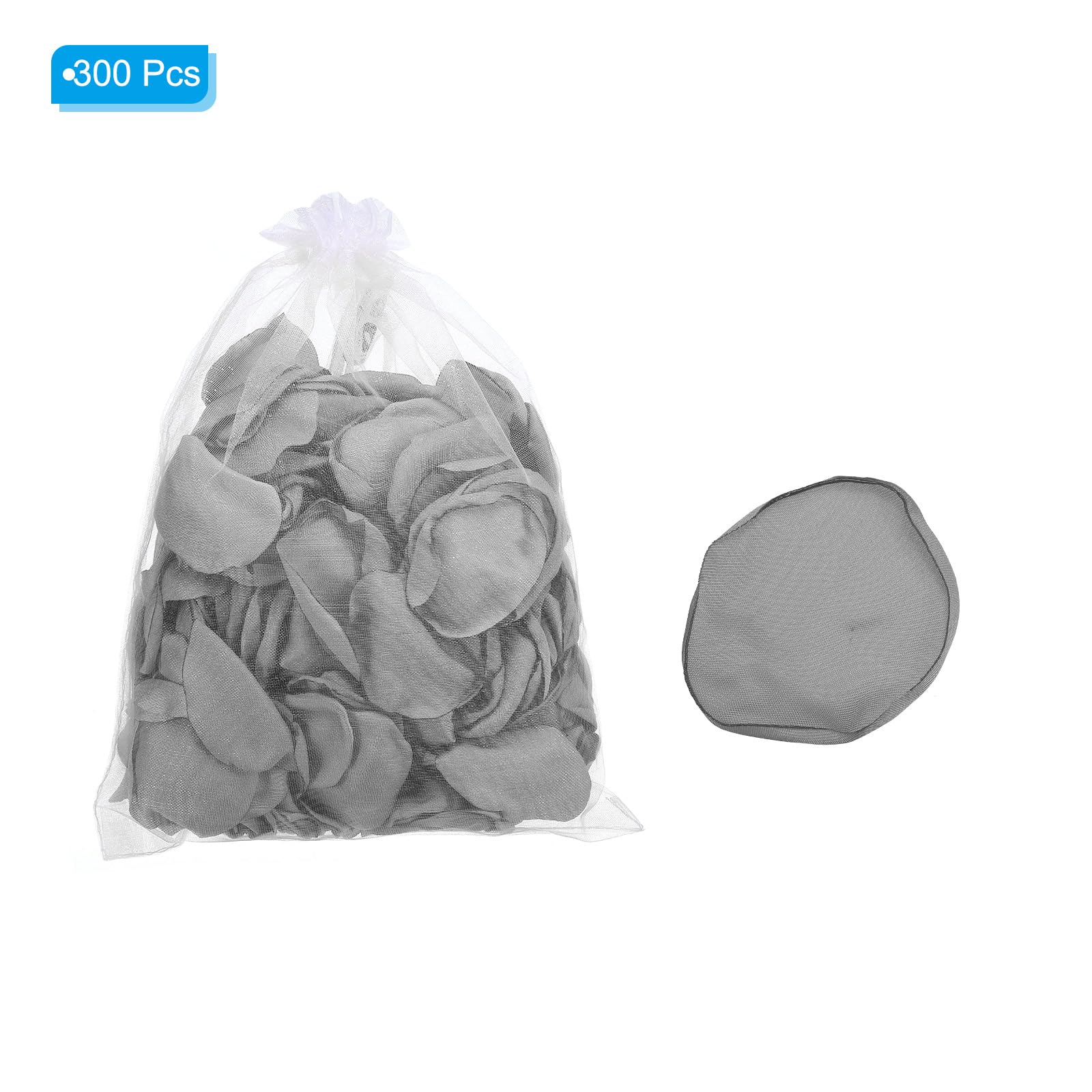 PATIKIL Silk Rose Petals, 300 Pcs Artificial Flower Petals for Wedding Decorations Romantic Night, Aisle Scatter Petals, Silver Tone - Image 3