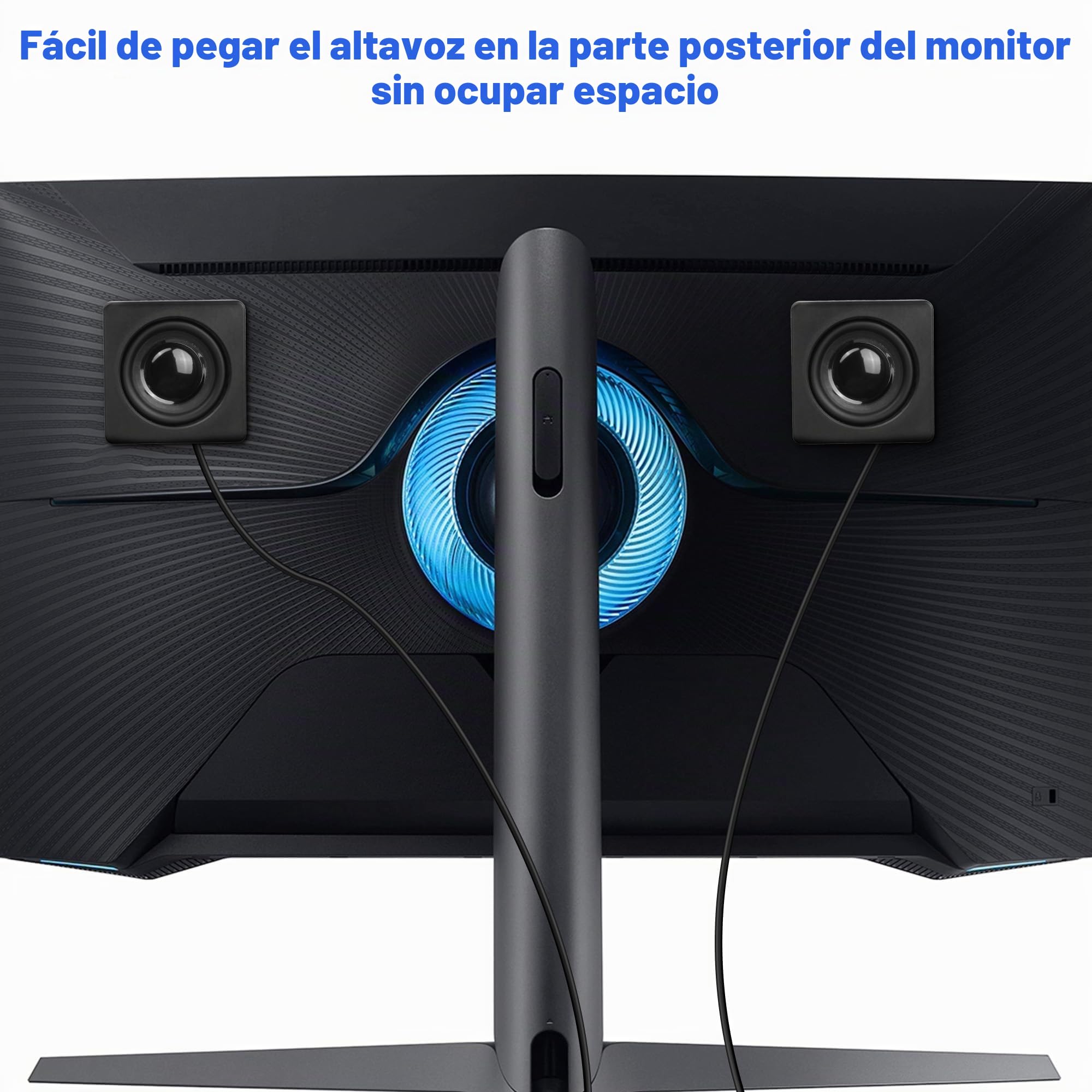 XMSJSIY Altavoces mini para PC, entrada TRS 3,5 mm, control de volumen, alimentado por USB, estéreo, 1,2 m