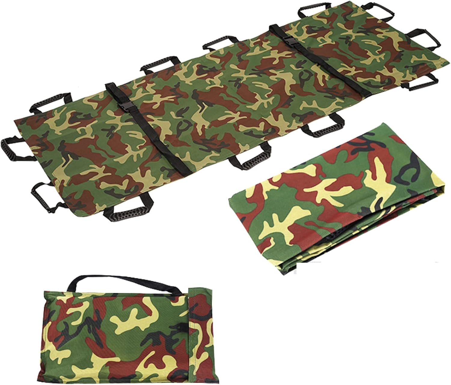 Lksa Translated Medical Emergency Folding Alloy Portable Aluminum Stretcher