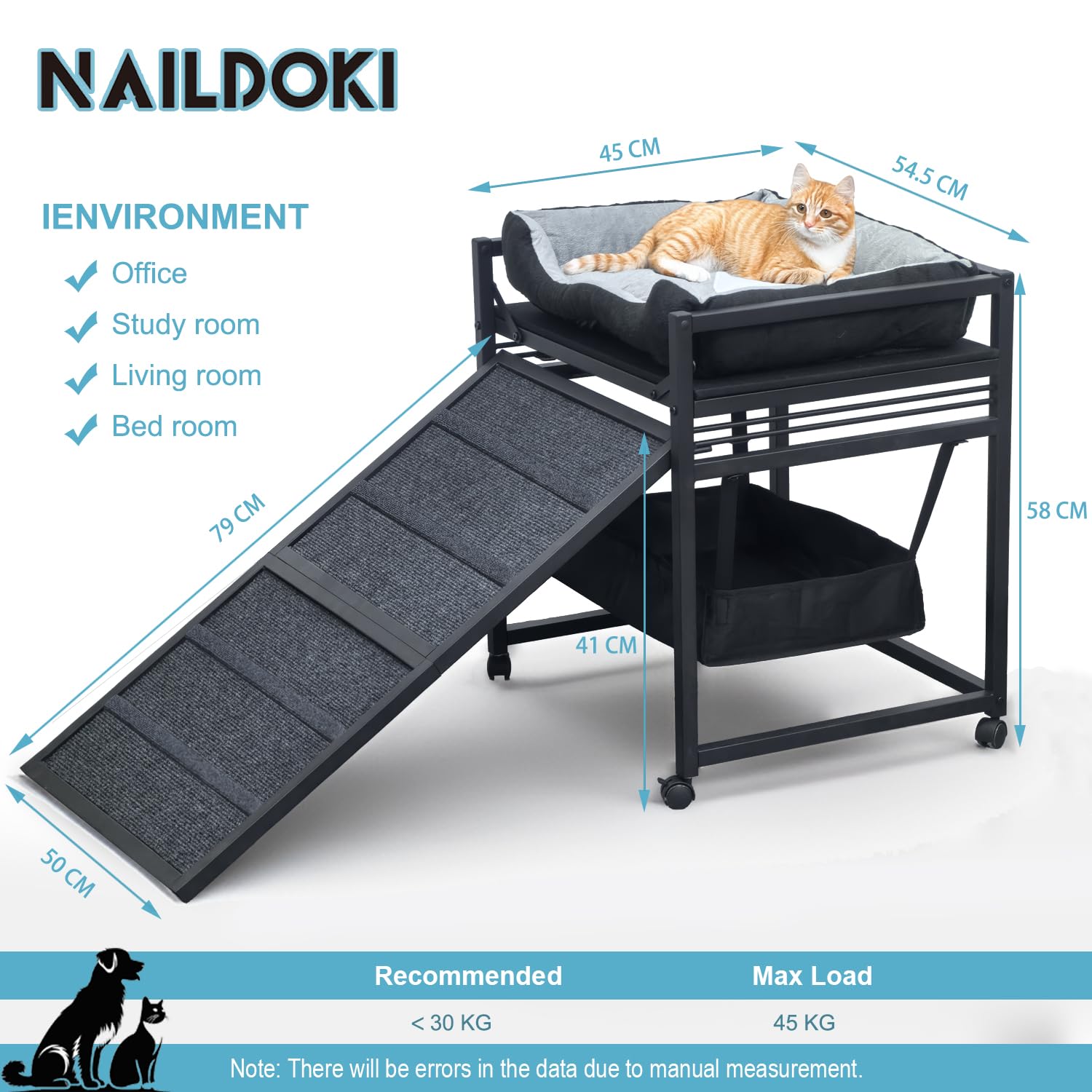 Bewegliche Struktur Haustier Treppe Rampe mit Sitz paaren Katzen/Hunde Stuhl mit Rampe hohe Betten, Folding Haustier mittlere und kleine Hunde, Katzenleiter