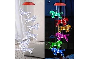 Unicorn Wind Chimes: Enchanting Solar-Powered Decor for Your Home