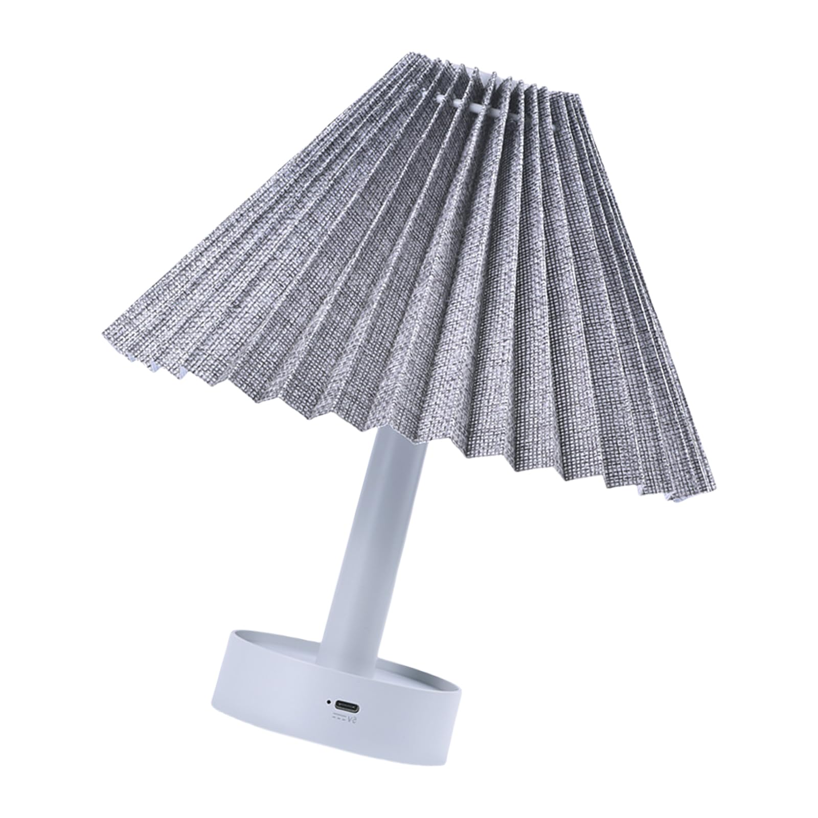 Hsioluted Bedsides Lamp Adjustable Brightness Pleated Table Lamp for Home Dorms and Workspaces Decoration Table
