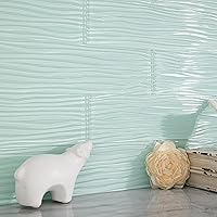 Vista 18 de Azulejos de Vidrio Tipo Metro, 3 x 6 Pulgadas, Azulejos de Vidrio Gris para Salpicadero, Pared de Ducha de Baño, Paquete de 32 Piezas